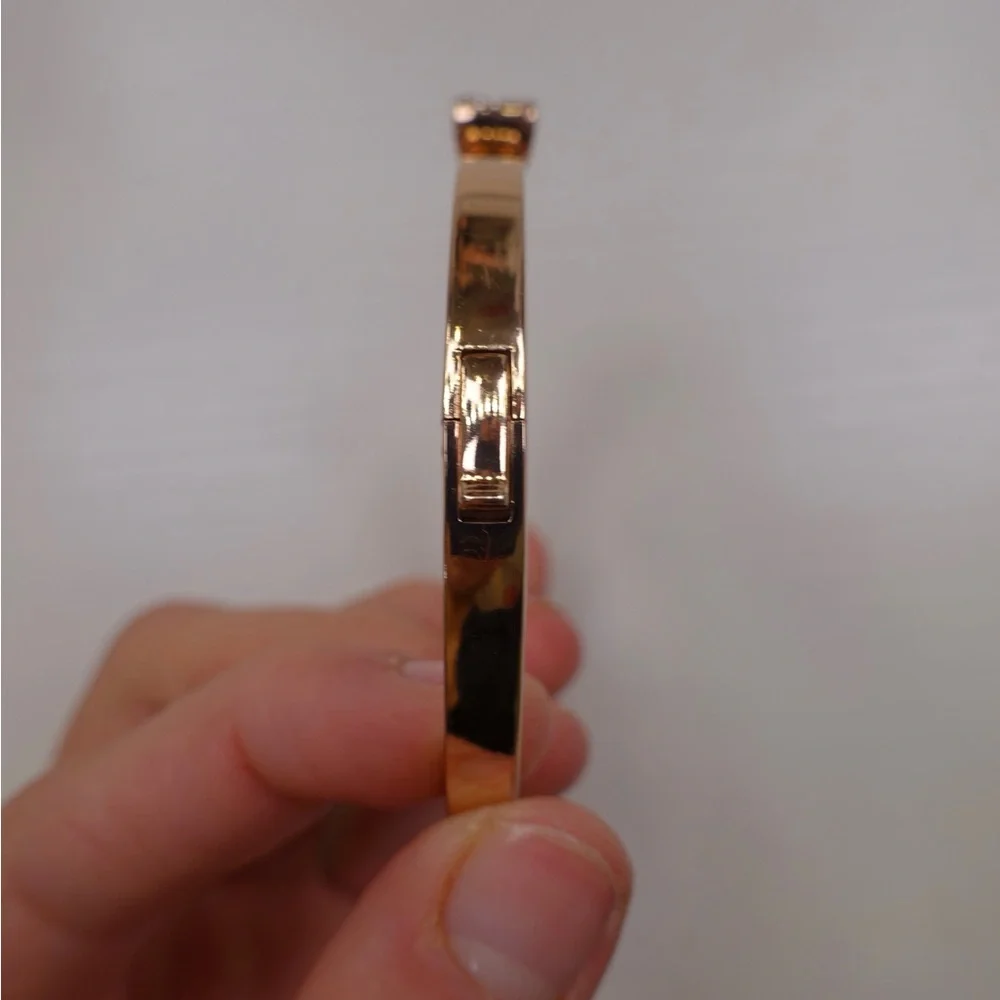 kate spade Gold Bow Pavé Crystal Bangle Bracelet - Picture 9 of 10